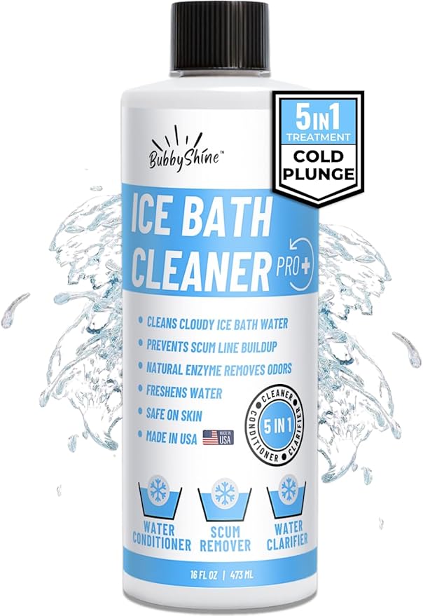 5in1 Weekly Cold Plunge Water Treatment - Cold Plunge Cleaner, Ice Bath Cleaner, Water Stabilizer For Cold Plunge Ice Pod, Clarifier Softener, Cold Plunge Accessories, Ice Bath Accessories