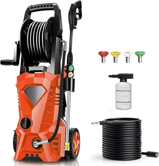 5000PSI Electric Pressure Washer 2025 2.8GPM High Power Washer with 4 Pressure Nozzle and Soap Bottle for Home, Car Washing, Fence Cleaning, Patio