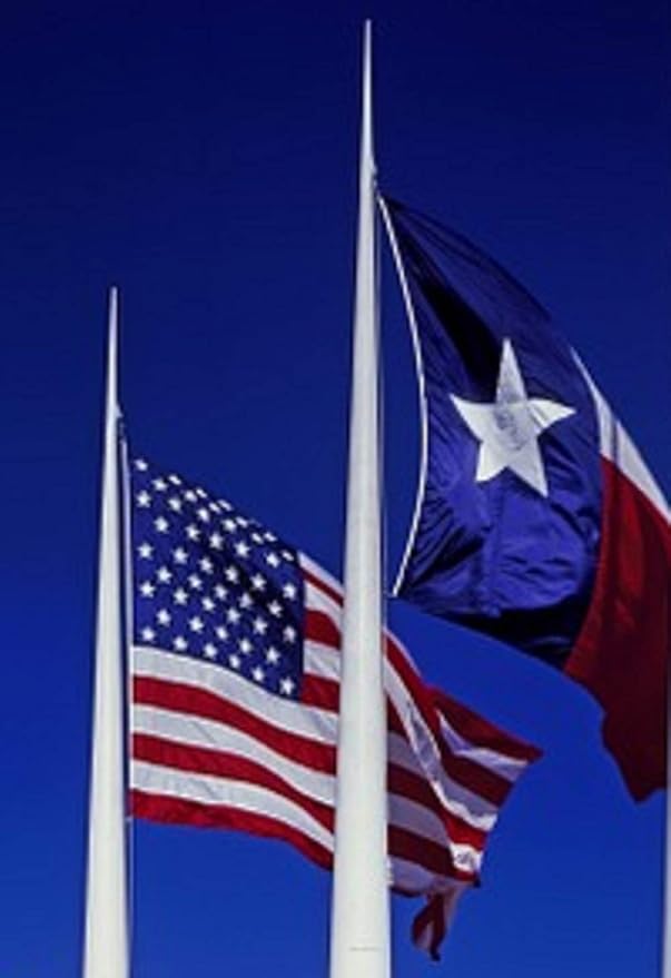 Texas Flag 3x5 Heavy Duty Outdoor -Proudly Made in USA, Embroidered American State Flag, Durable & Weatherproof for Patriotic Display