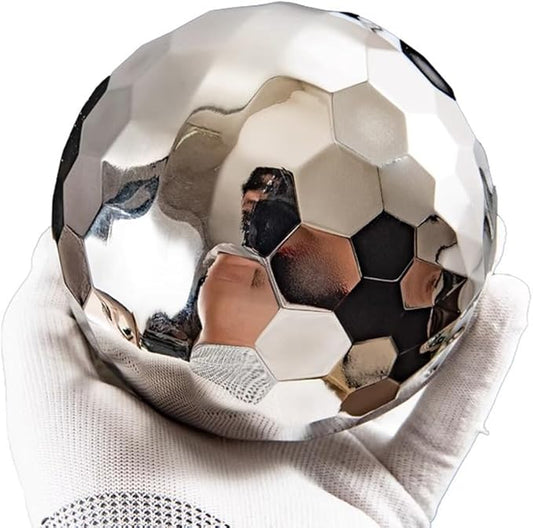 304 Stainless Steel Gazing Ball Sculptures Diamond Ball Decoration Mirror Hollow Decor Ball Reflective Garden Sphere Hollow Metal Ball Ornament Statues Gazing Globe for Home Garden (3 inch)