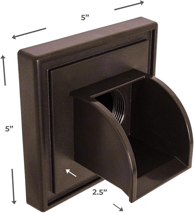 Marcello Square Pool & Fountain Water Feature Spout (Musket Brown)