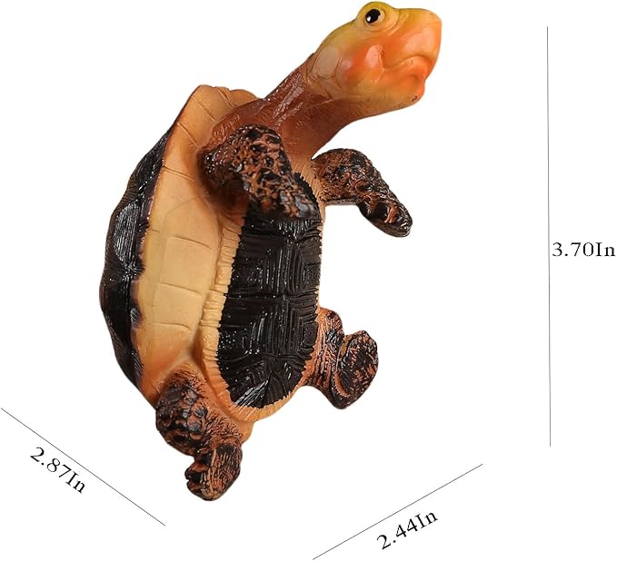 Banax Turtle Flower Pot Hanger, Resin Turtle Figurine, Cute Hanging Planter Resin Turtles, Flower Pot Decor Gift, Can Be Used As Garden Decoration Plant Decoration（Dark Brown）