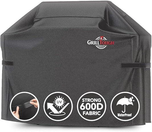 Heavy Duty BBQ Grill Cover for Outdoor Grill, 72 Inch – Waterproof, Weather Resistant, UV & Fade Resistant with Adjustable Straps – Gas Grill Cover for Weber, Charbroil, etc. Charcoal