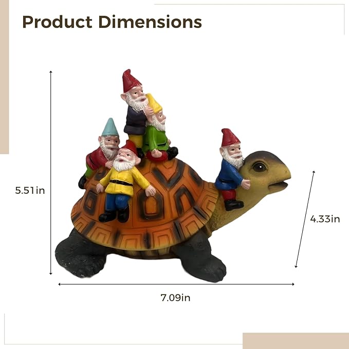 Garden Gnomes, Funny Garden Gnomes, Resin Garden Decor, Oudoor Decorations, Hand-Painted Weather-Resistant
