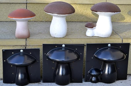 SvitMolds Concrete Mold DIY 3D Mushrooms Statue Decor Garden Decoration Home Decor, Yard, Fairy Garden - Lawn Ornament Ornament