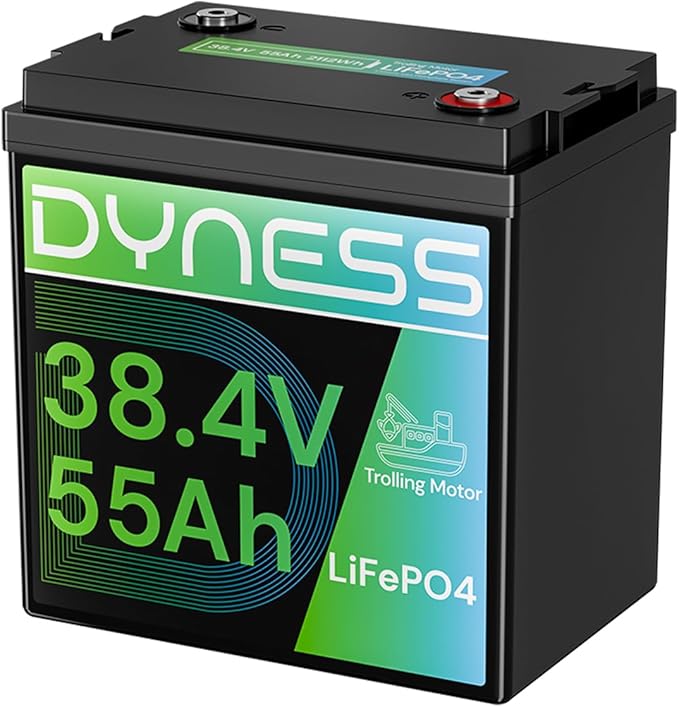 36V 55Ah Trolling Motor Low-Temp Protection LiFePO4 Battery Buit in 150A BMS, Deep Cycle GC2 Lithium Iron Phosphate Battery Perfect for 36V Trolling Motors, Marine, Boat, Home Energy