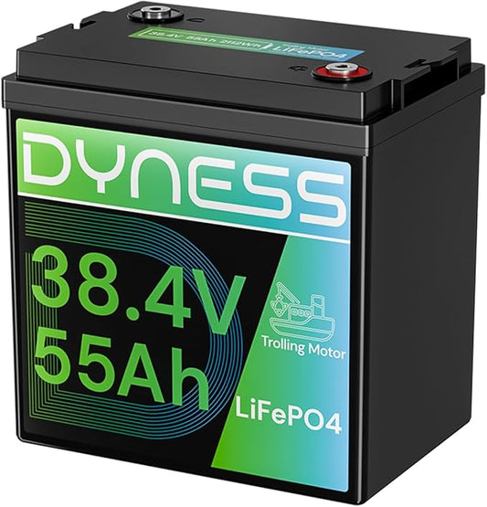 36V 55Ah Trolling Motor Low-Temp Protection LiFePO4 Battery Buit in 150A BMS, Deep Cycle GC2 Lithium Iron Phosphate Battery Perfect for 36V Trolling Motors, Marine, Boat, Home Energy
