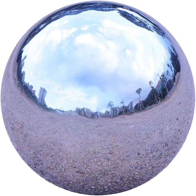 Gazing Balls for Garden, Home Outdoor Hollow Sphere Stainless Steel Gazing Globe Mirror Ball (3 Inch)