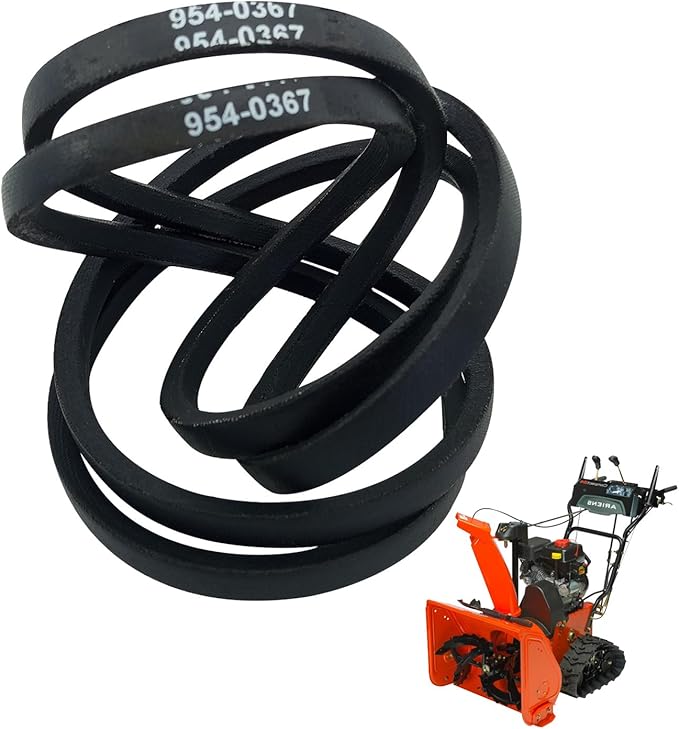 754-0367 Snowblower Drive Belt 3/8" x 34.5" for Troy-Bilt Cub Cadet MTD Craftsman White Outdoor 754-0367 75-157 Ariens Gravely 07206600 07208600 Toro 251028 Stens 265-256(2 Pcs)
