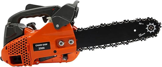 25.4CC 12 Inch Gas Chainsaw, 2-Stroke Gasoline Powered Chain Saw, 900W Handheld Petrol Chainsaws For Wood Cutting, Tree Trimming and Land Clearing