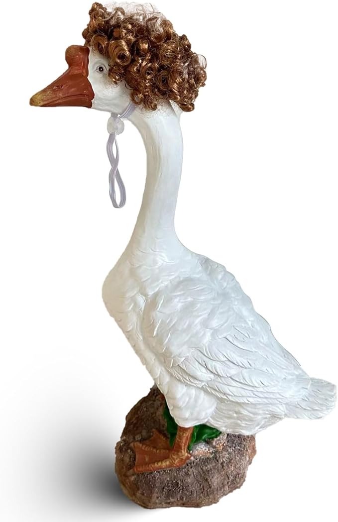 Porch Goose Wigs, Porch Goose Outfits Lawn Goose Statue Accessories for Outdoor Garden Patio Yard Goosey Decor （Style 5）