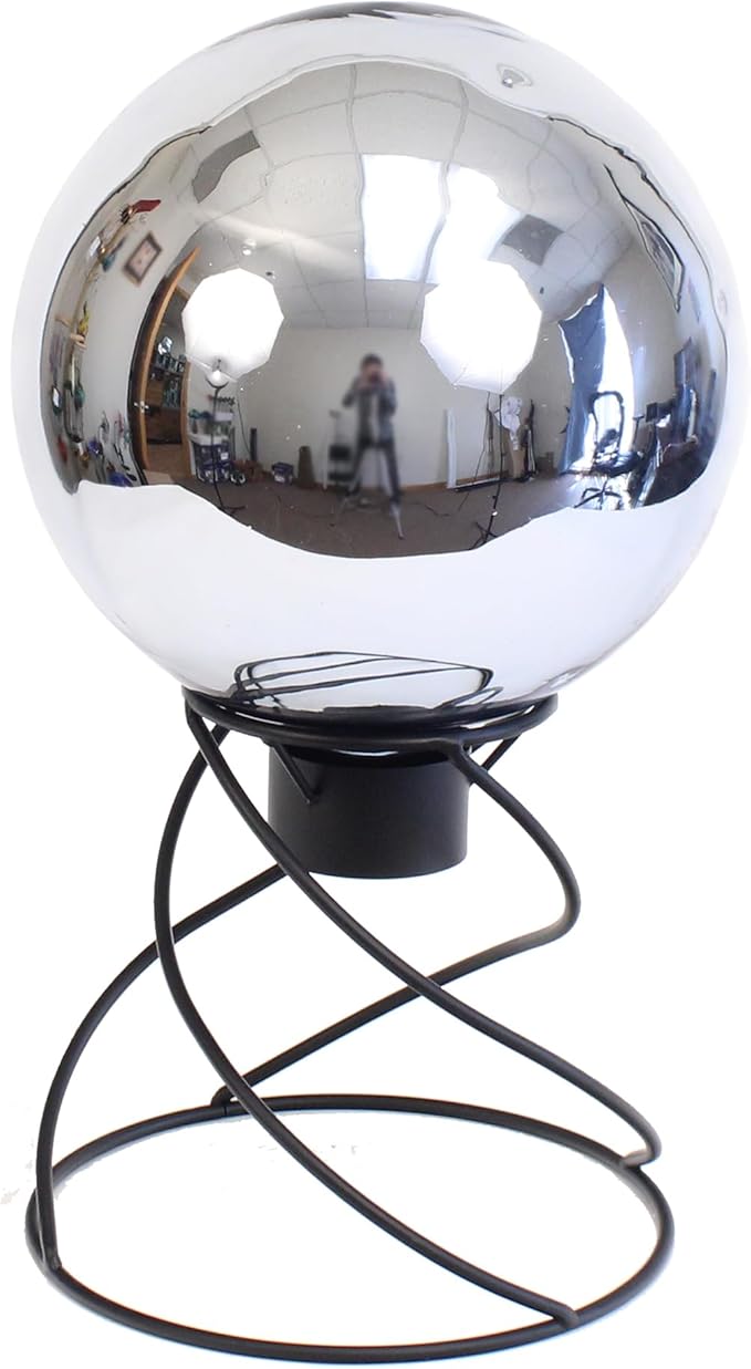 Echo Valley 8102 10-Inch Glass Gazing Globe, Silver