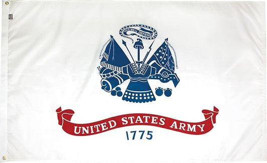 FlagSource US. Army Nylon Military Flag, Made in The USA, 4x6'
