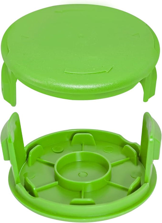 3411546A-6 Trimmer Spools Cap Covers for Greenworks 21332 21222A 21602 21062 21132 21242 21282 21312 21302 21342 24 Volt 40V 80V Cordless Weed Eater with 3411546 Auto-Feed String Cover Caps (2 Pack)