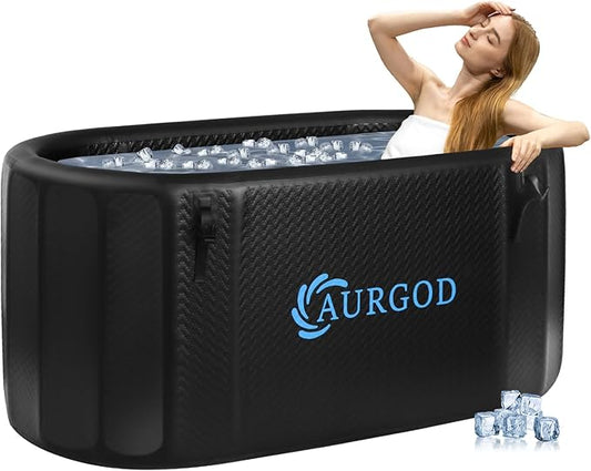 238Gallon Inflatable Cold Plunge Tub for Recover, Upgraded Thickened 2 Person Ice Bath Tub, Bathtub Adult, Insulated Lid, Pump, Strong Handbag