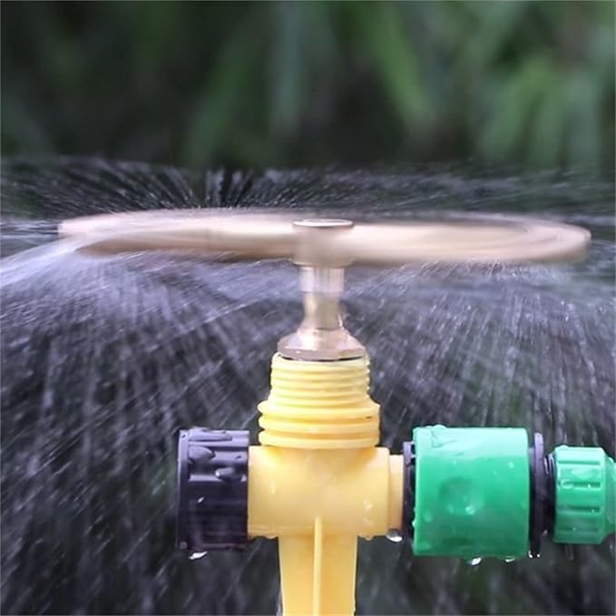3/4 Arm Automatic Rotary Sprayer with Water Sealant Tape, 360 Degree Rotation Irrigation System Sprinkler Head, Sprinklers for Plants, Large Area Coverage Water Sprinkler for Garden Yard Lawns (3-ARM)