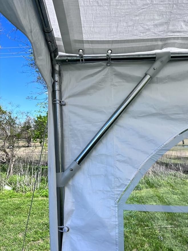 Delta 20'x20' Budget PE Tents Including 2 Free Bags for Parties, Outdoor Canopy Carpas para Fiestas, Wedding Party Tent with Waterproof Top & Removable Sidewalls for Patio Outdoor Events(B Model)