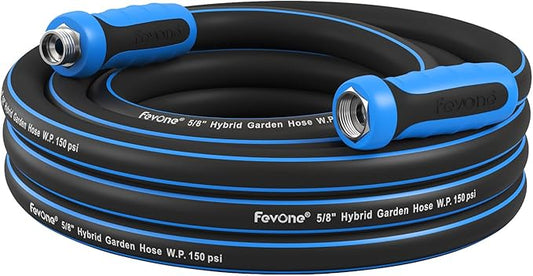 Fevone Garden Leader Hose 6 ft., Lightweight Hybrid Water Hose, Flexible and Durable, Leak-Free Connections