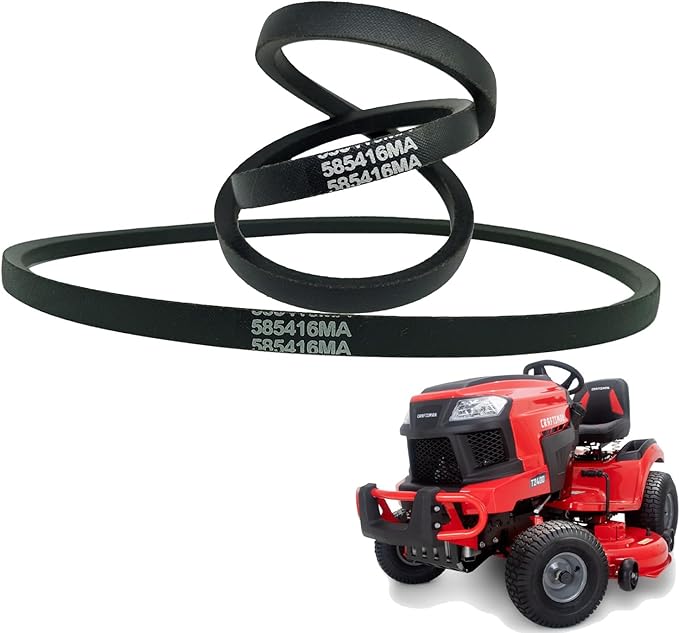 585416MA Snowblower Auger Drive Belt 1/2" x 38" for Murray 585416 265-524 EHP-198548 LG48-380 MT58541 Cub Cadet MTD Troy-Bilt 954-0282 954-0275 Ariens Snapper 07200021(2 Pcs)