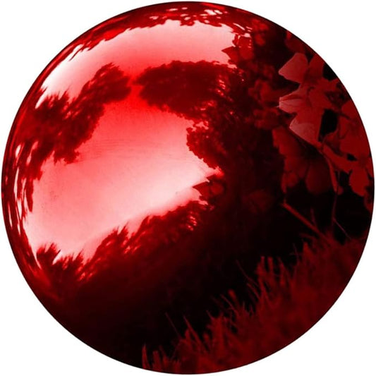 Stainless Steel Polished Gazing Ball Reflective Garden Mirror Sphere Decor for Outdoor Spaces Durable Metal Ball for Elegant Home and Garden Decoration 5.89inch