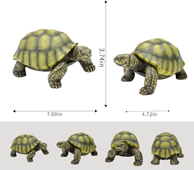 Realistic Turtle Statue - Turtle Sculpture Outdoor Garden Decoration Suitable for Ponds, courtyards, lawns, and Pools | A Unique Gift for Gardeners and Nature Enthusiasts