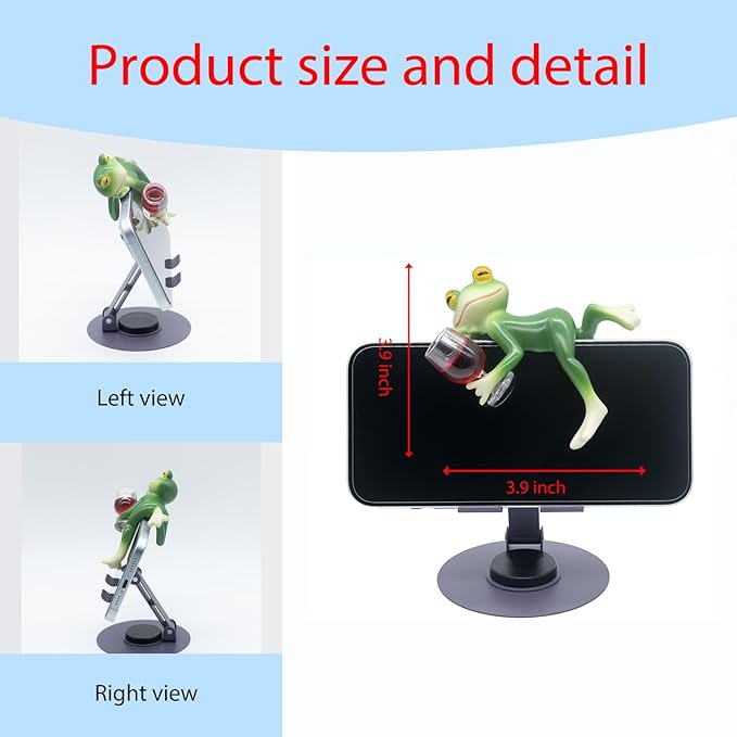 Miniature Frog Figurines Plant Decorations for Pots, Home Decor,Garden Decor,Garden Decorations , Funny Frog for Outdoor Patio, Lawn, Yard Art Decoration,Christmas,Birthday Gifts for Grandma Mom Women