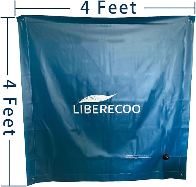 LIBERECOO 4'x4' Pool Pillows for Above Ground Pools, winterize Pool Closing kit Winter Pool Pillow.Super Durable & Strong Cold Resistant Easy Centering,Rope Included