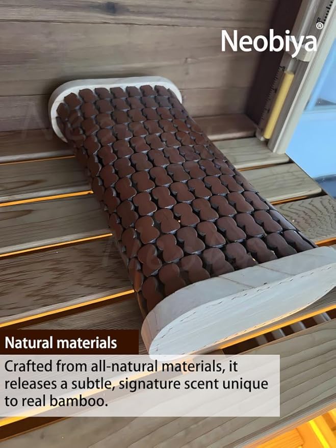 Sauna Headrest Pillow, Bamboo