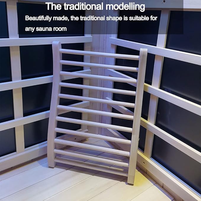 1 Pack Sauna Backrest Infrared Wooden Sauna, Traditional Sauna