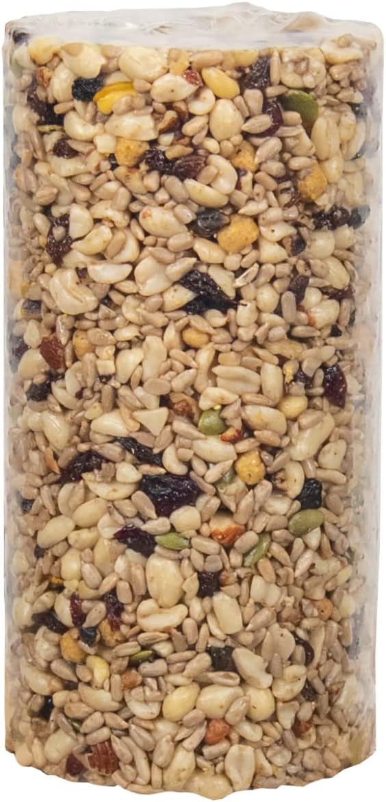 JCs Wildlife Woodpecker Blend Premium Bird Seed 2 lb Small Cylinder with Hole (1 Cylinder)