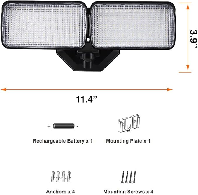 Sylvania 18W Security LED Light with Motion Sensor, Hardwired, 2000 LMS, Wet Rated, 5000K, Daylight - 1 Pack (66476)