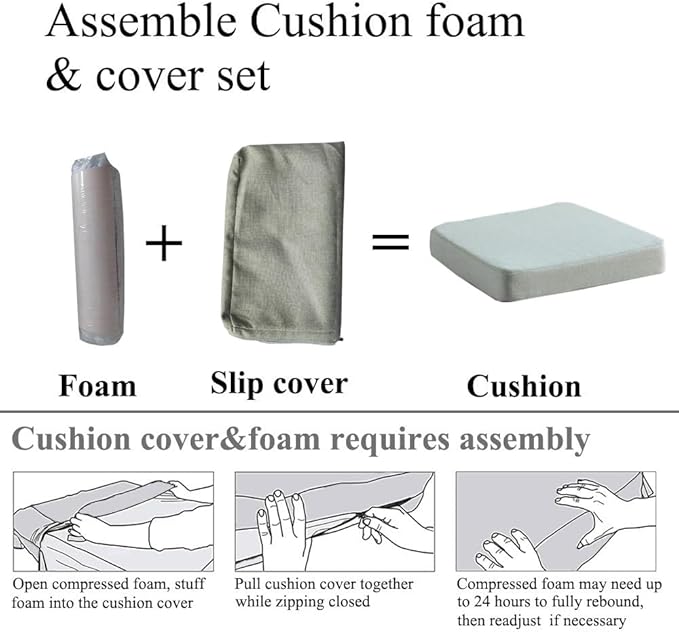 36 x 12 Inches Piano Bench Cushions for Indoor Furniture with Ties Non Slip Kitchen Dining Room Bench seat Cushion for Show Storage, Window, Settee, Ottoman pad, Beige