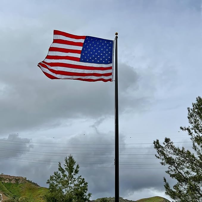 Super Tough 2.5ft x 4ft Nylon American Flag, Made in the USA, Embroidered Stars, Sewn Stripes