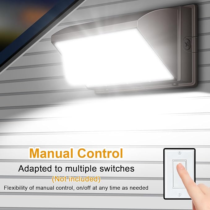 120W LED Wall Pack Light 18000LM 100-277V LED Security Flood Wall Mount Exterior Fixture IP65 Waterproof Commercial Industrial Building Outdoor Wallpack Lights for Barn,Yard,Garage 4 Pack