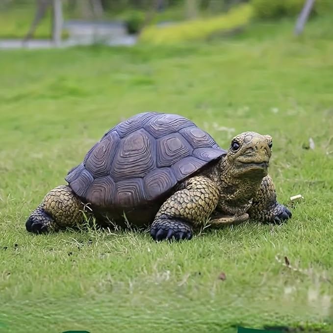 Garden Turtle Statue Decoration, Large Realistic Tortoise Figurine, Outdoor Lawn Ornament Garden Outdoor Courtyard, Lawn Landscape, Swimming Pool Decoration, Festival and Birthday Gifts