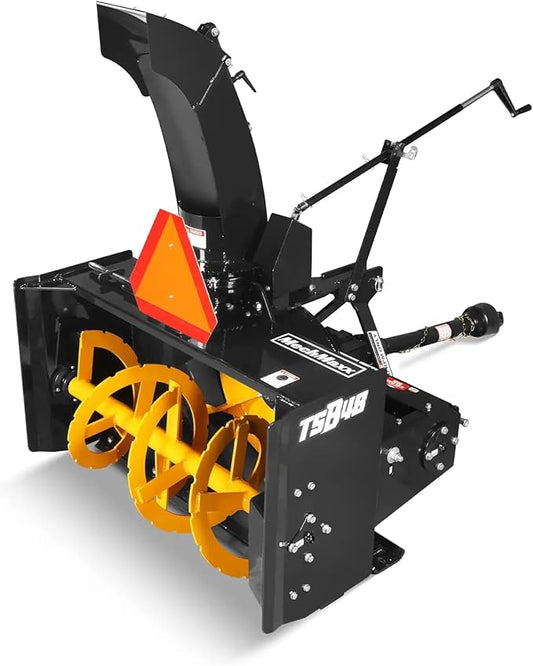 48" 3 Point PTO Snow Blower 24" Impeller Diameter 360° Snow Chute (PTO Shaft Included with Slip Clutch), 20-45 HP, Model TSB48
