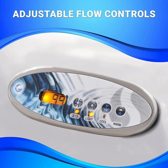 AquaLife Edgewater® 5-6 Person 28-Jet Acrylic Lounger Hot Tub with Ozonator