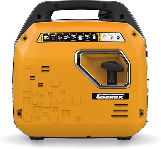 2400W Inverter Generator, Portable Generator RV Ready Gas Powered,Clean Energy Source with CO Sensor Parallel Capable and Super Quiet EPA Compliant for Outdoor and Camping