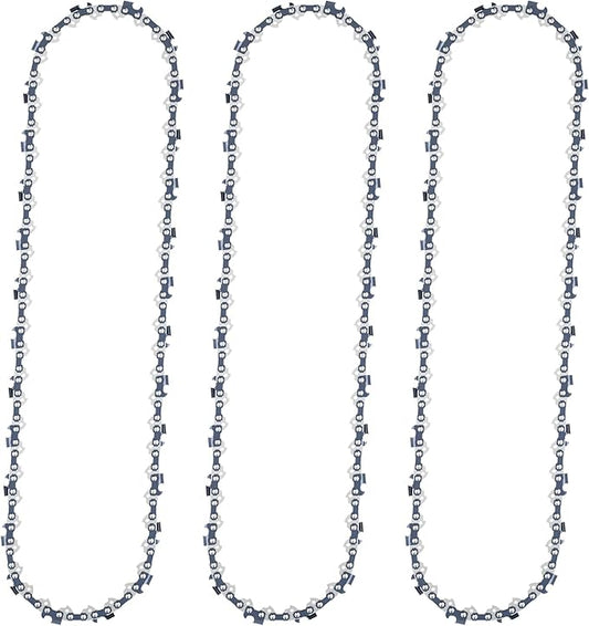 14" Chainsaw Chain Replacement for EGO Chain Saw CS1400,CS1401,CS1403,AC1400 Chainsaw Blade,52 Drive Links 0.043" Gauge 3/8" LP Pitch (3 Pack)