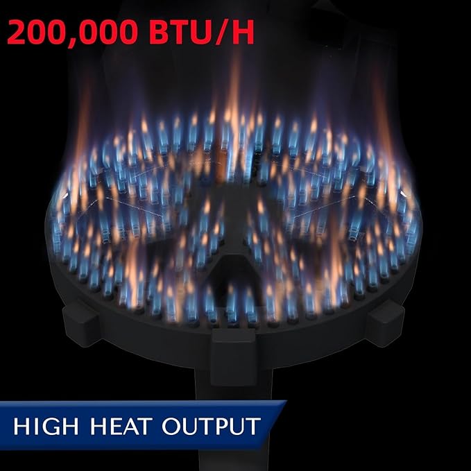 ARC 40QT Seafood Boiling Kit, 200,000BTU Propane Burner and 36" Mixing Paddle, Crawfish Boil Pot w/Basket and Steamer Rack, Outdoors Cooking and Steaming, Large Turkey Fryer Pot, Lobster Shrimp Pot