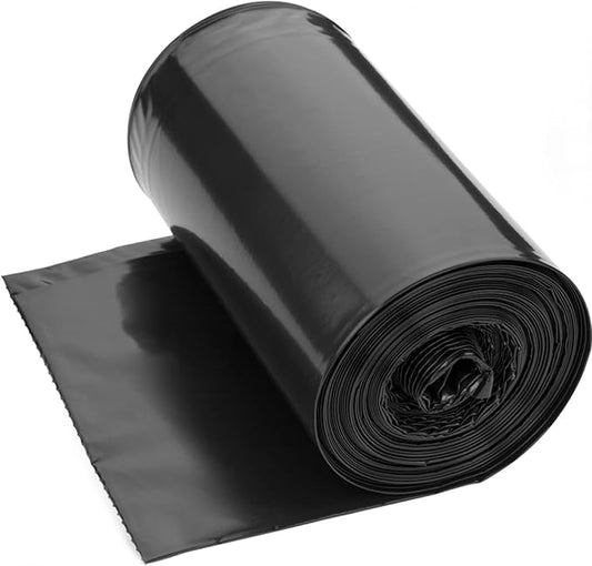 4 Gallon Trash Bag, Pack of 100, Multipurpose Small Garbage Bags for Home, Office, Yard - 43x50cm,3.37g/pcs, Unscented, Black