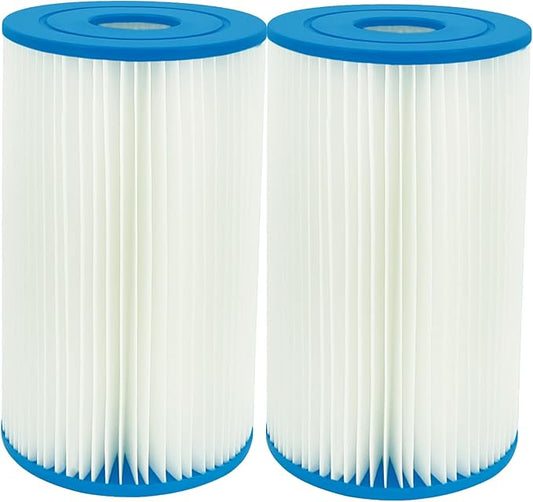 Type B Replacement Pool Filter Cartridge for in-tex 29005E Swimming Pool Filter 2500 GPH Filter Pumps Above Ground Pools (2 Pack)