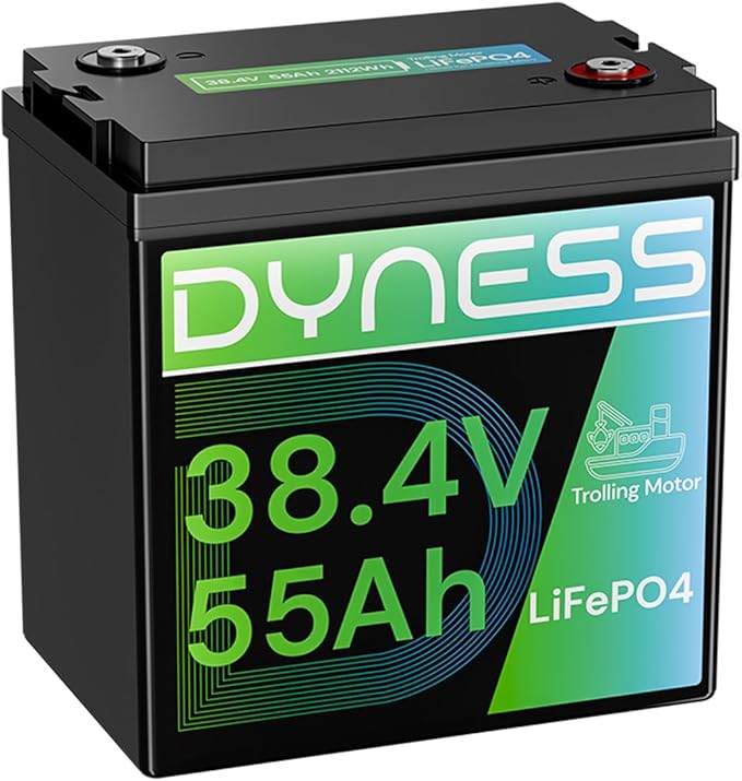 36V 55Ah Trolling Motor Low-Temp Protection LiFePO4 Battery Buit in 150A BMS, Deep Cycle GC2 Lithium Iron Phosphate Battery Perfect for 36V Trolling Motors, Marine, Boat, Home Energy
