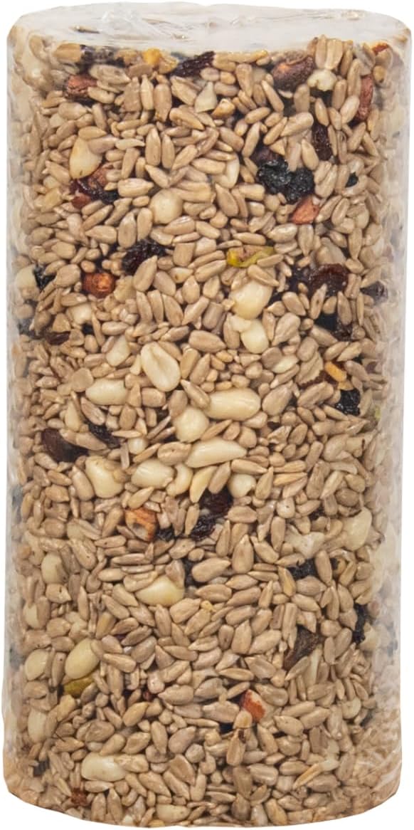 JCs Wildlife No Mess, No Waste Fruit Blend Premium Bird Seed Small Cylinder with Hole, 2 lb (6 Cylinder)