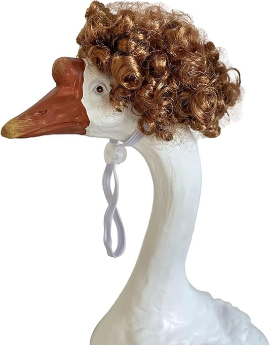 Porch Goose Wigs, Porch Goose Outfits Lawn Goose Statue Accessories for Outdoor Garden Patio Yard Goosey Decor （Style 5）