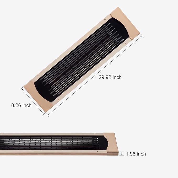 3Pcs Full Far Infrared Carbon Fiber Glass Red Light Heater Tube, Infrared Sauna Heater Tube Sauna Accessories, 220V Heater, Infrared Suana Heating Tube for Wooden Indoor/Outdoor Sauna (220V)
