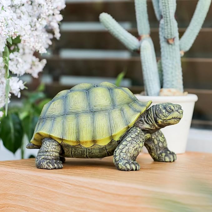 Realistic Turtle Statue - Turtle Sculpture Outdoor Garden Decoration Suitable for Ponds, courtyards, lawns, and Pools | A Unique Gift for Gardeners and Nature Enthusiasts