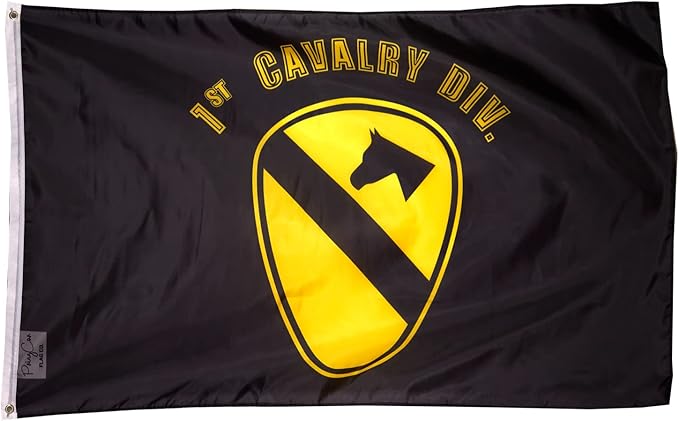 1st Cavalry Division Black MILITARY Flag 3x5 Ft Polyester Army