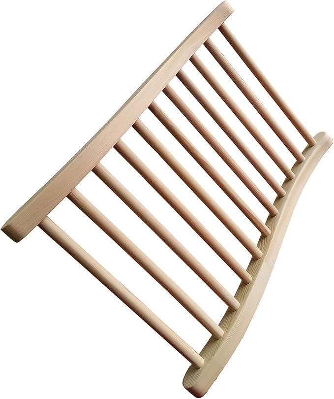 S-Shape Universal Sauna Backrest (Canadian Premium Hemlock Wood)