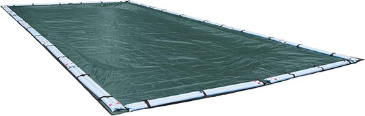 Robelle 30 x 60 ft Commercial Teal Winter Pool Cover for Inground Pools, 5 ft Overlap (35 x 65 ft Cover Size), Solid 12 x 12 Scrim, 3.7 oz/yd2, 18-Year Warranty, Style: 393060RA